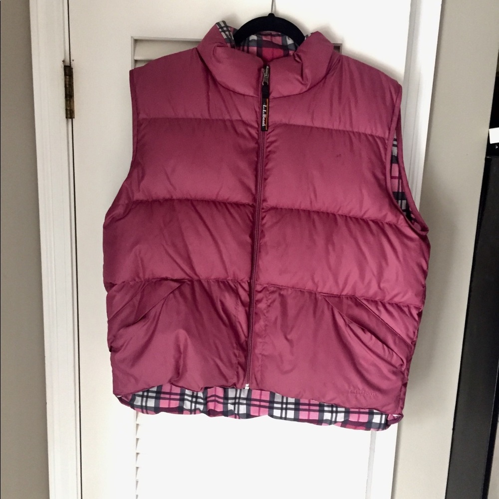 LL Bean Reversible Down Vest